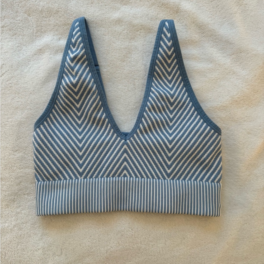 Garage Blue and White Top